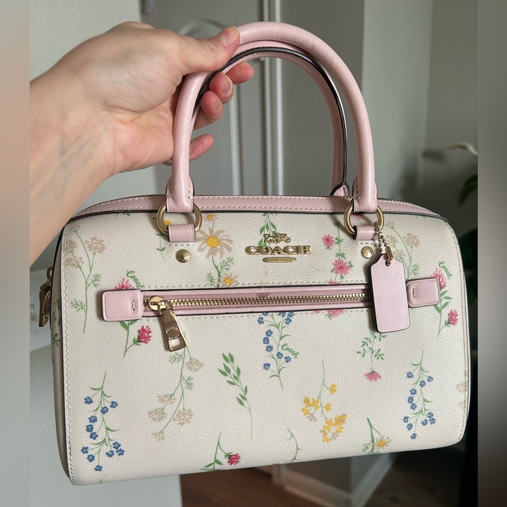 Coach Rowan Satchel with Wildflower Floral Print
